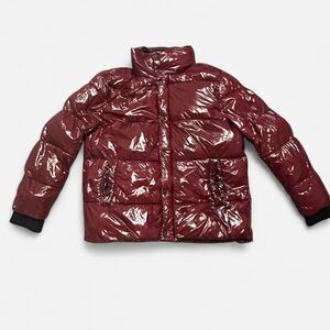 Men's Michael Kors Red Travel Engineered Puffer Jacket, Size XL